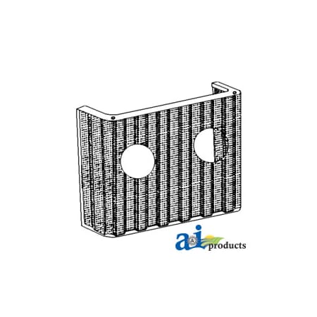 A & I Products Grille, Front, w/ Lamp Holes 24" x20" x4" A-E1NN8200AA98M